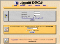 AppaltiDOC sito chiuso